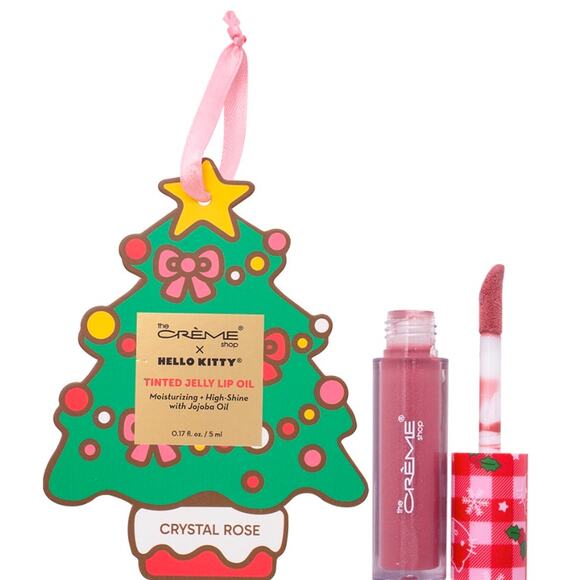 K-Care The Creme Shop X Hello Kitty Tinted Jelly Lip Oil Crystal Rose Tree*GIFT - Picture 1 of 2